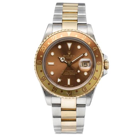 rolex gmt occhio di tigre acciaio oro